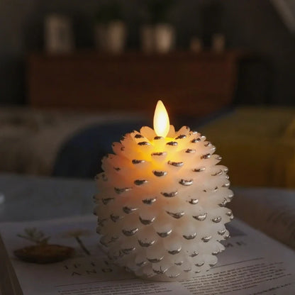 ForestHearth™ Lilin kon pine tanpa api