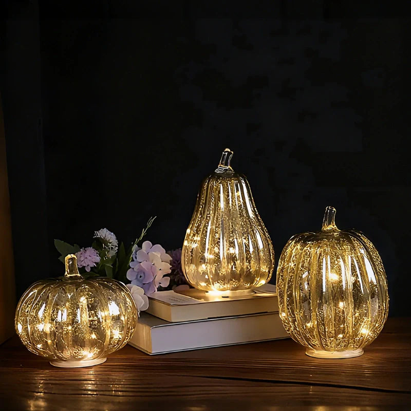 HarvestGlow™ Hand-Blown Glass Lamp