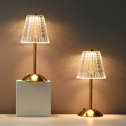 Golden Crystal Table Lamp