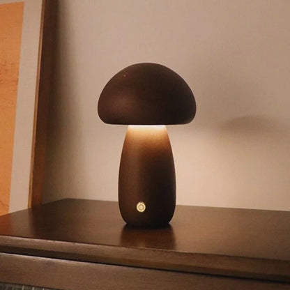 Lumishroom™ Lampu meja kayu