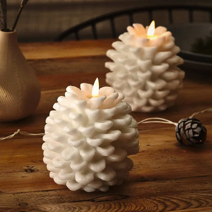 ForestHearth™ Lilin kon pine tanpa api