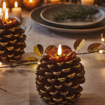 ForestHearth™ Lilin kon pine tanpa api