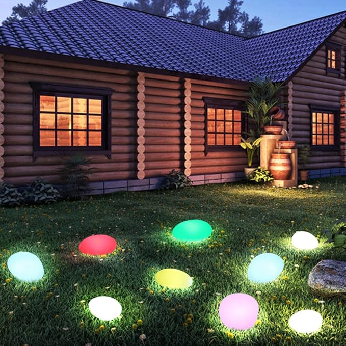 Kopfsteinpflaster Gartenlicht