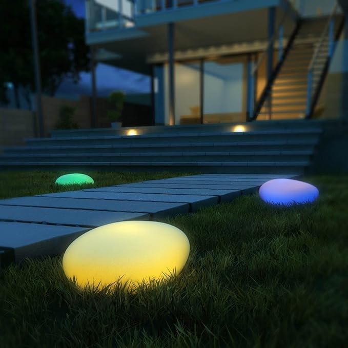 Kopfsteinpflaster Gartenlicht