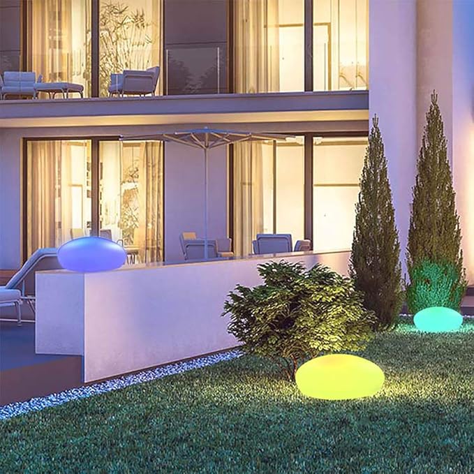 Kopfsteinpflaster Gartenlicht