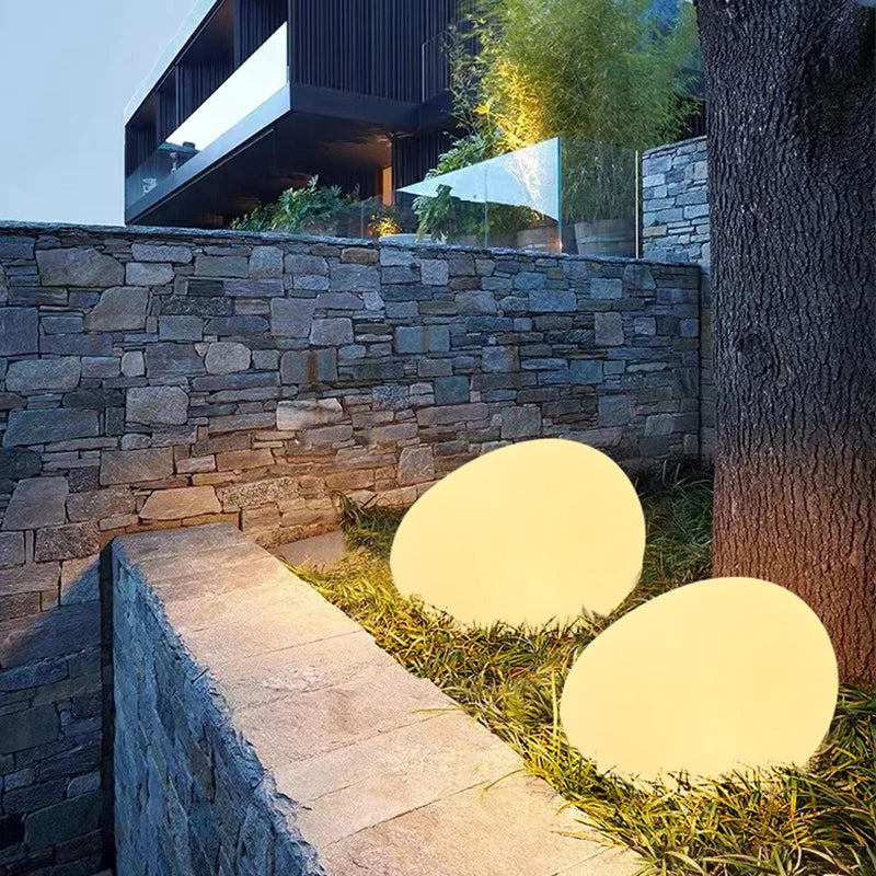 Kopfsteinpflaster Gartenlicht