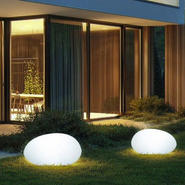 Kopfsteinpflaster Gartenlicht