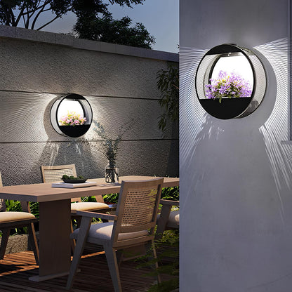 Solar Powered Wall Pot Light