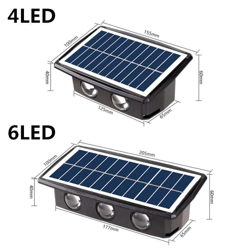 Solarny kinkiet ścienny