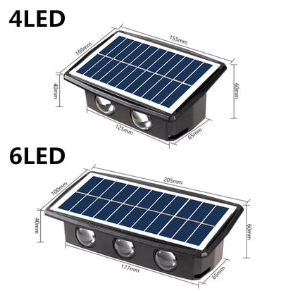 Solarny kinkiet ścienny