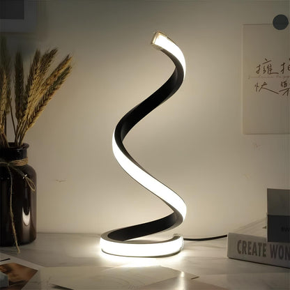 Lampu Meja Spiral