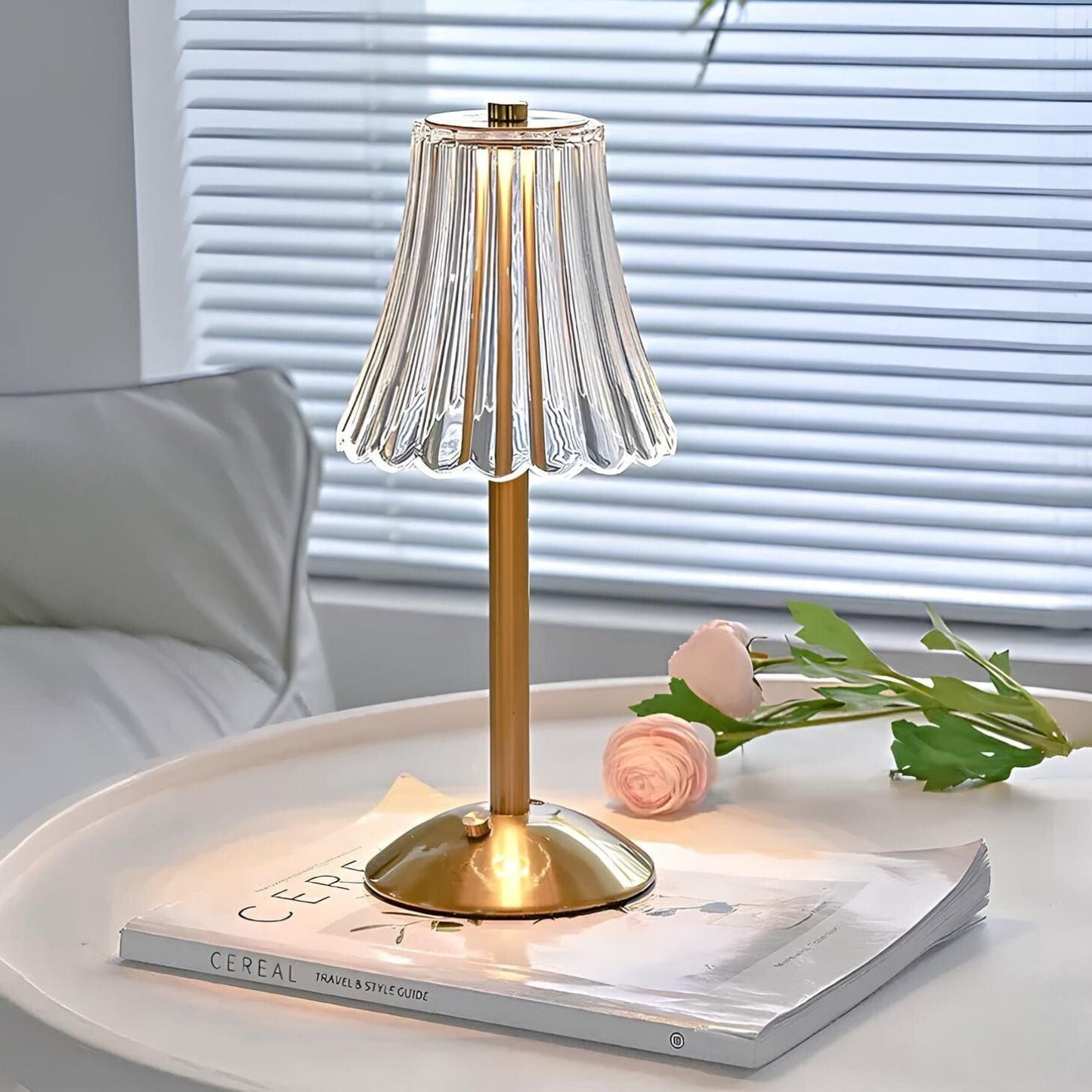 Golden Crystal Table Lamp