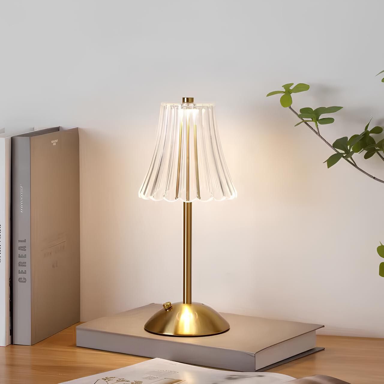 Golden Crystal Table Lamp