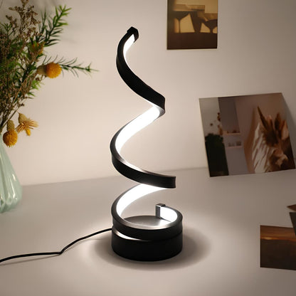 Lampu Meja Spiral