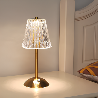 Golden Crystal Table Lamp